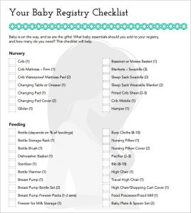 baby registry checklist baby registry checklist