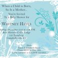 baby shower invitations that can be edited blue and white flowers preview