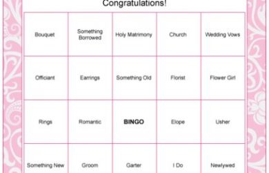bachelorette itinerary template bridal bingo