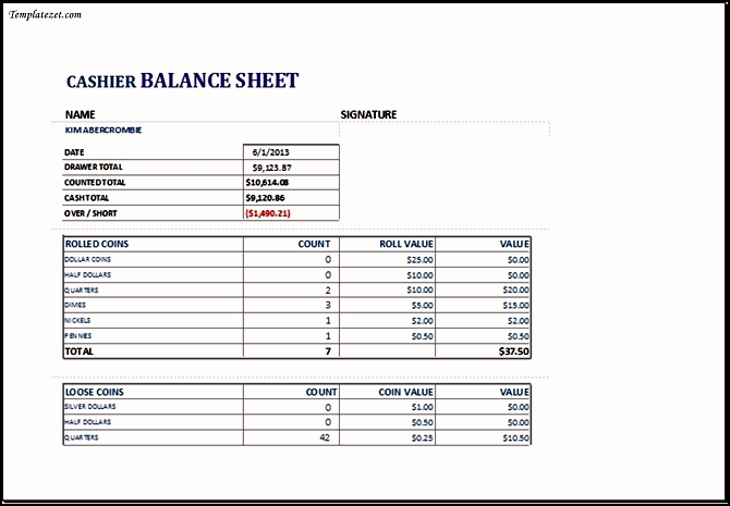 balance sheet example excel