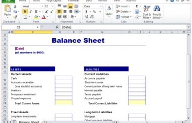 balance sheet template excel simple balance sheet template for microsoft excel