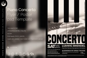 band flyer template piano concerto flyer template o