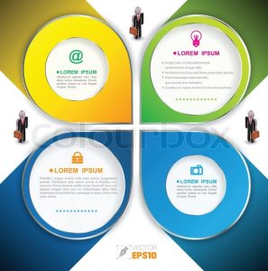 banner design template vector business concepts with icons can use for infographic loop business report or plan modern template education template business brochure system diagram