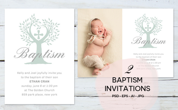 baptism invitation template