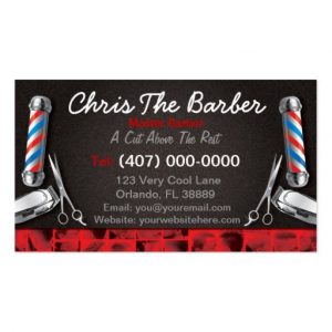 barbershop business cards barbershop business card barber pole and clippers rdeffeefecddf it byvr