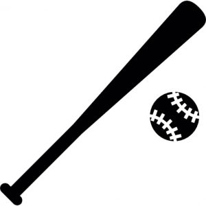 baseball bat vector baseball ball