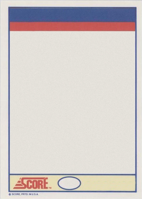 baseball card template