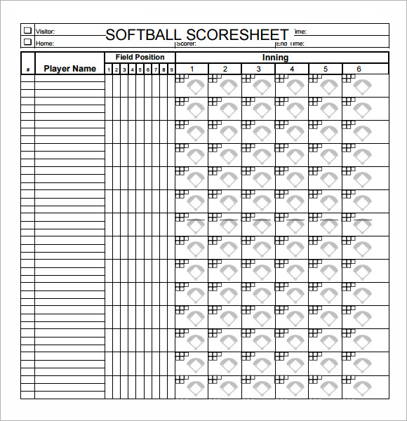 baseball lineup sheet