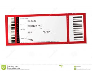 baseball ticket template concert event ticket
