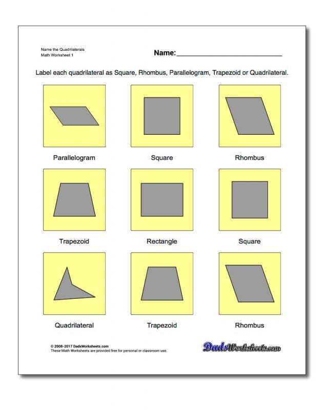 basic geometry worksheets