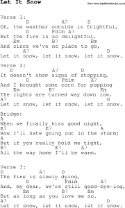basic guitar chords pdf let it snow