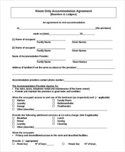 basic rental agreement pdf free download simple accommodation rental agreemen