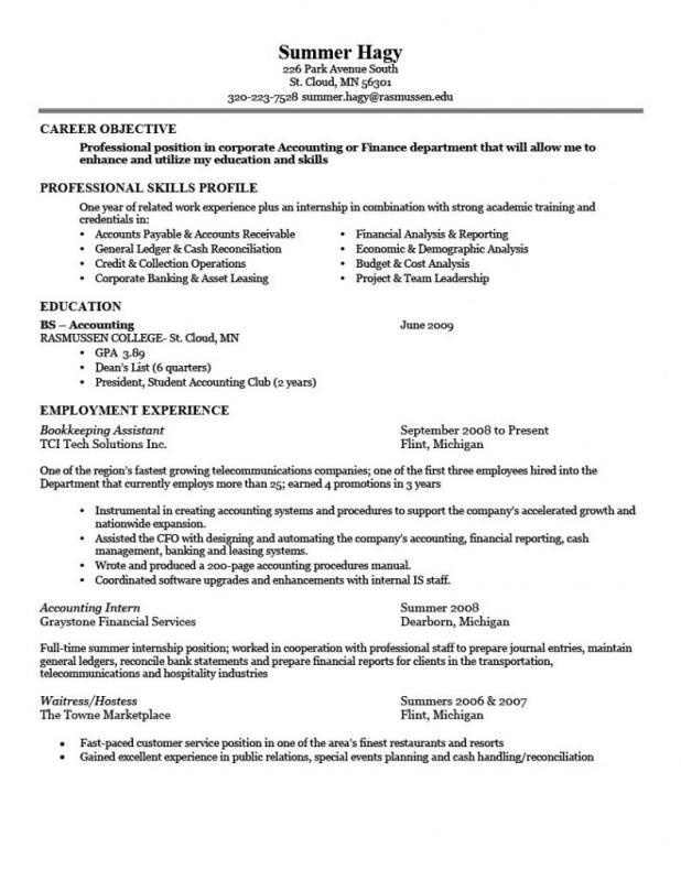 Basic Resume Sample | Template Business