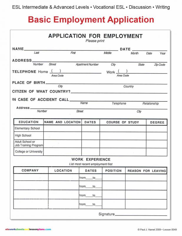 basic resume sample