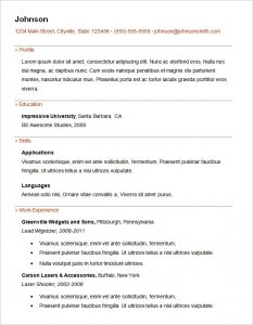 basic resume samples basic resume template for freshers