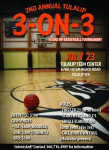 basketball tournament flyer on web