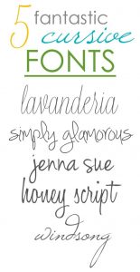 beautiful cursive fonts