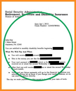 benefit verification letter social security award letter sample pdf social security award letter copy social security award letter letter ssdiaward