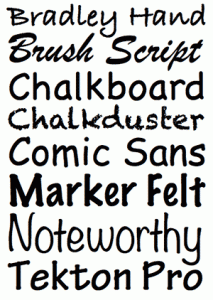 best chalkboard fonts mac os x casual fonts