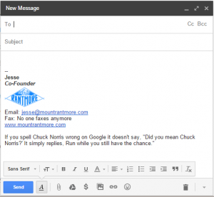 best email signatures chuck norris facts