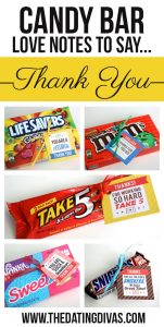 best thank you notes candy bar love notes to say thank you