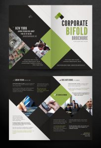 bi fold brochure corporate bi fold brochure template