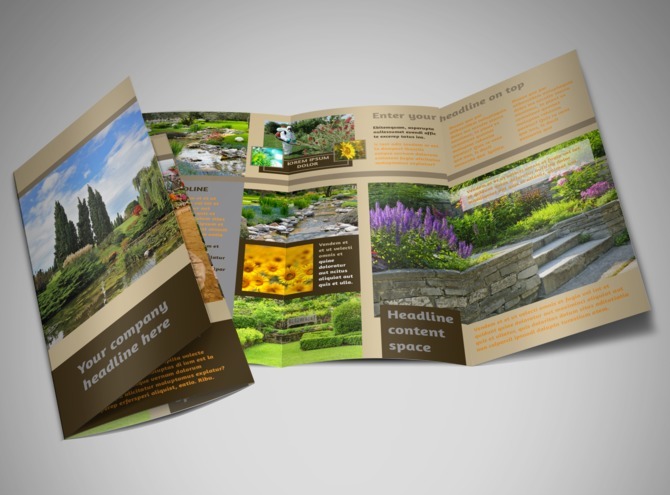 bi fold brochure template
