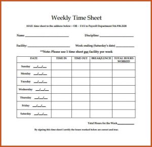 bi weekly timesheet weekly timesheet template weekly timesheet template