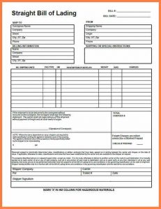 bill of lading sample pdf generic bill of lading bill of lading