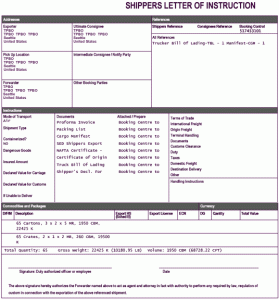 bill of lading sample pdf sli shipper view
