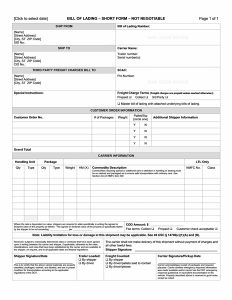 bill of lading template bill of lading office templates with regard to bill of lading template