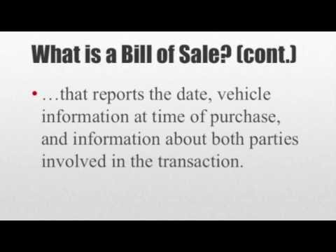 bill of sale for car pdf