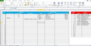 bill pay template weekly bill pay calendar template format in excel