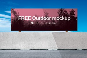 billboard design template free outdoor advertising mockup