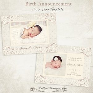 birth announcement template il xn bdm