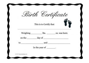 birth certificate maker birth certificate template