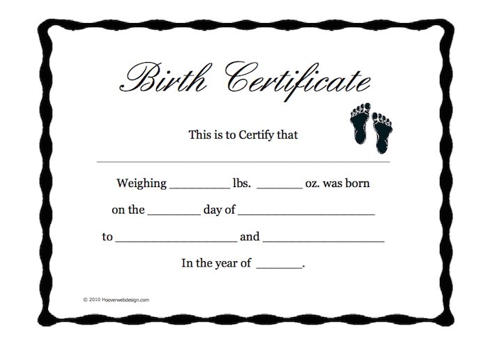 birth certificate maker