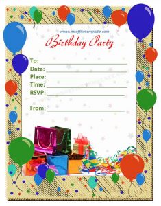 birthday flyer template birthday invitation card flyer