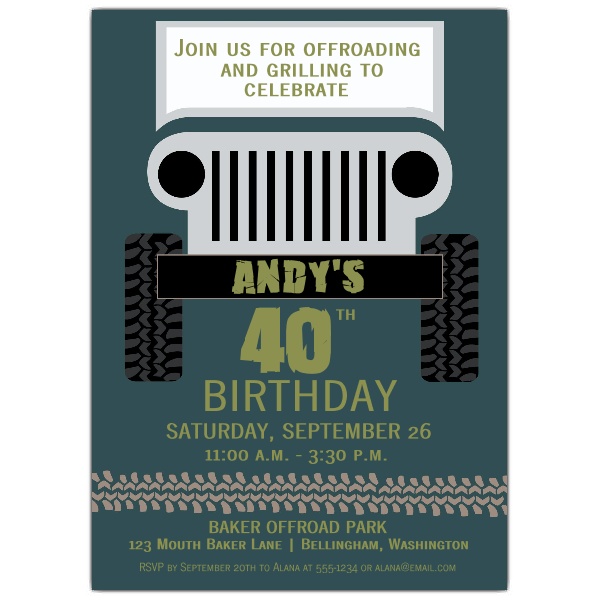 black and white party invitations