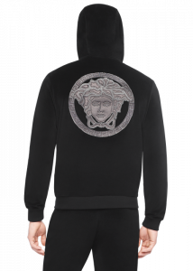black hoodie template a a a chenillemedusahoodie athluxury versace online store