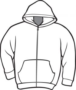 black hoodie template hoodie clipart