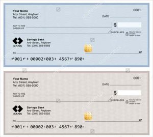 blank business check template blank bank checks isolated on white background min