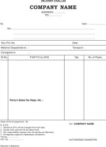 blank check template pdf delivery chalan for agencies