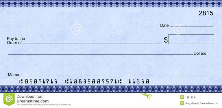 Blank Check Templates For Microsoft Word | Template Business