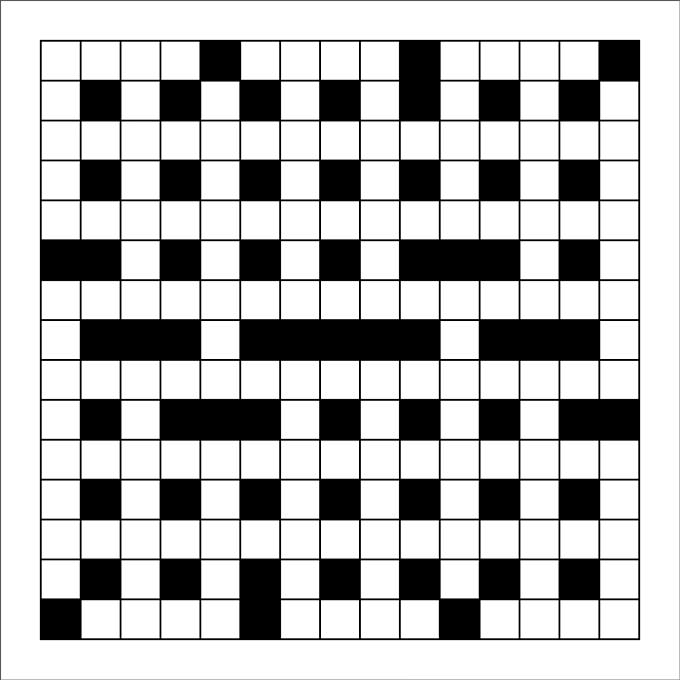 blank crossword puzzle