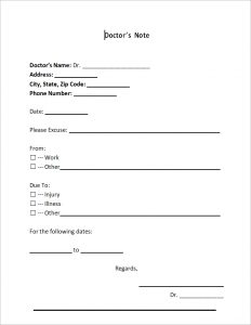 blank doctors note blank doctor notes template