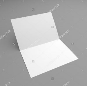 blank flyer templates blank folded card mockup