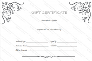 blank gift certificate art business gift certificate template fr