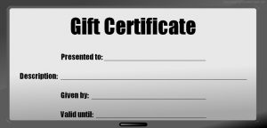 blank gift certificate blank gift certificate