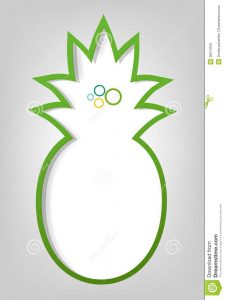 blank id card template poster template pineapple